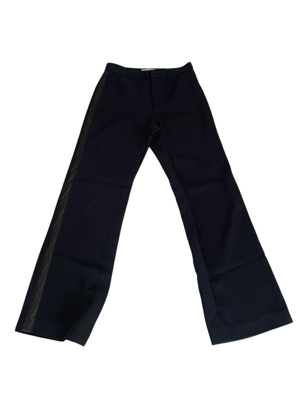 Gap Factory Womens Black Wide-Leg Pants With Satin Side Stripes Size 4